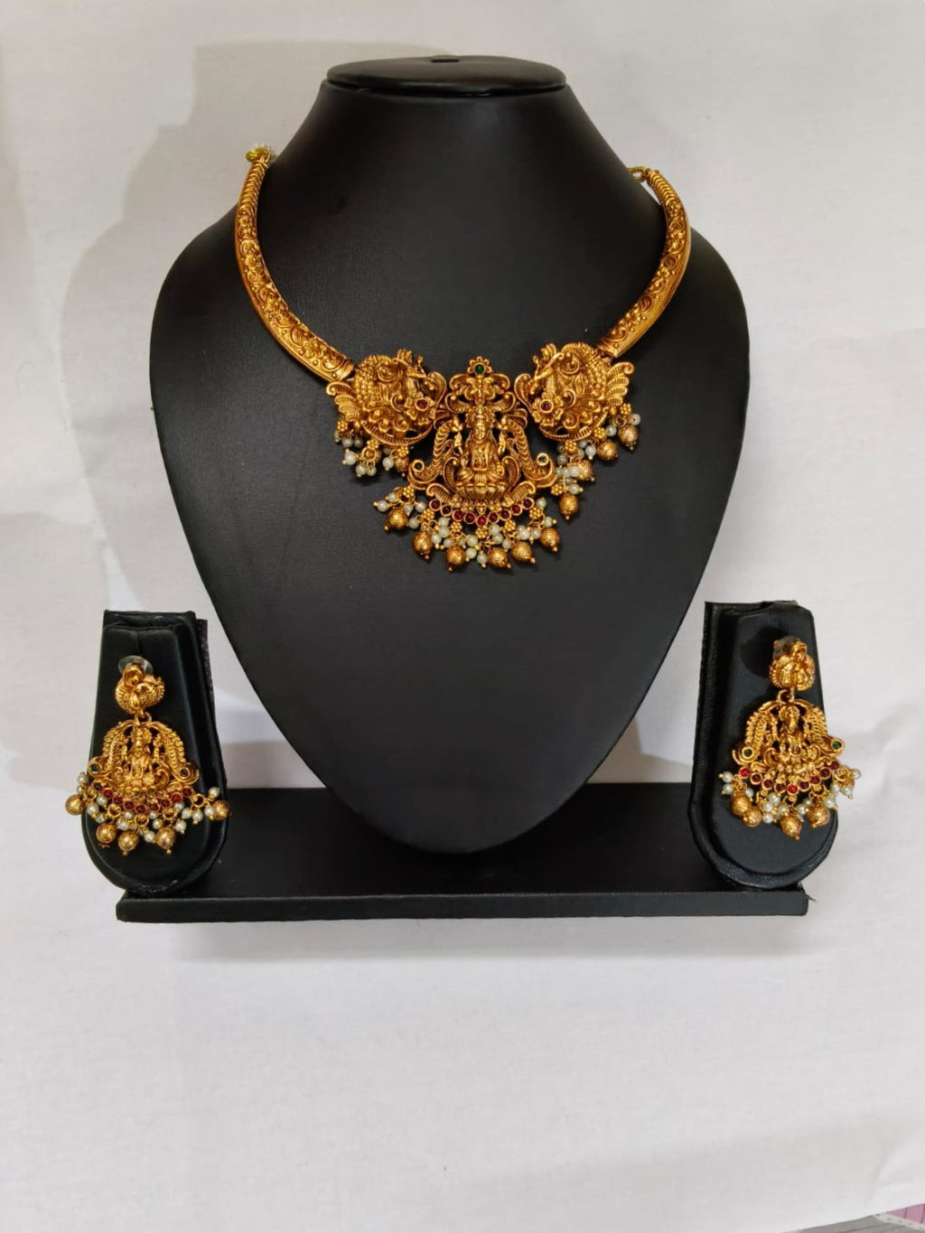Traditional Temple Lakshmi Necklace Set