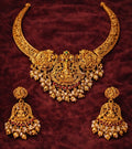 Traditional Temple Lakshmi Necklace Set