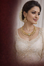 Elegant Peacock Pearl Necklace Set