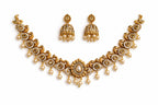 Elegant Peacock Pearl Necklace Set