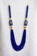 Royal Blue Multi-Layer Beaded Hara Necklace