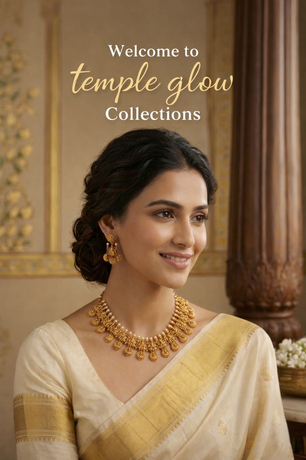 Traditional Lakshmi Temple Necklace Set
