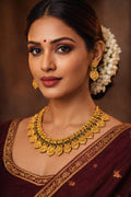 Lakshmi Coin Temple Necklace Set