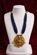 Lakshmi Royal Blue Beads Haram