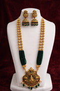 Lakshmi Temple Jewellery Long Haram Set