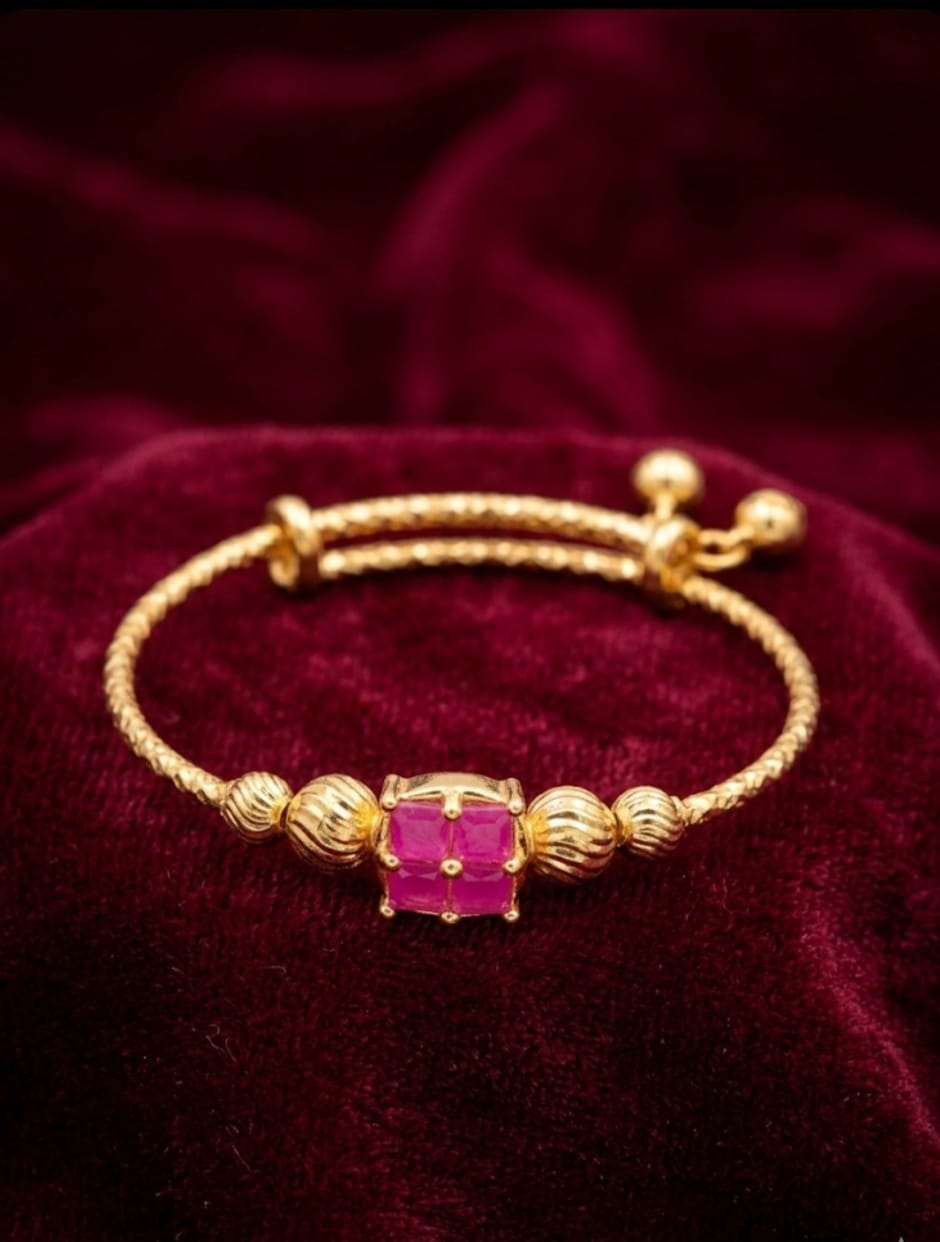 Ruby Square Adjustable Bangle