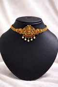 Lakshmi Temple Antique Choker
