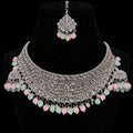 Pastel Pearl Silver Choker Set